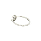 18k White Gold and Diamond Fancy Ring in size 5 and total gold weight of 1.6g